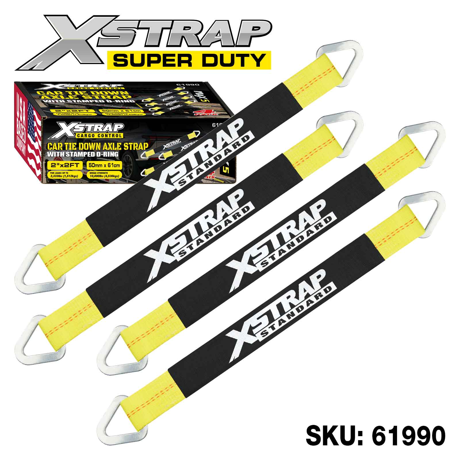 Xstrap 61990 4PK Alex Strap 3,300lb SVL