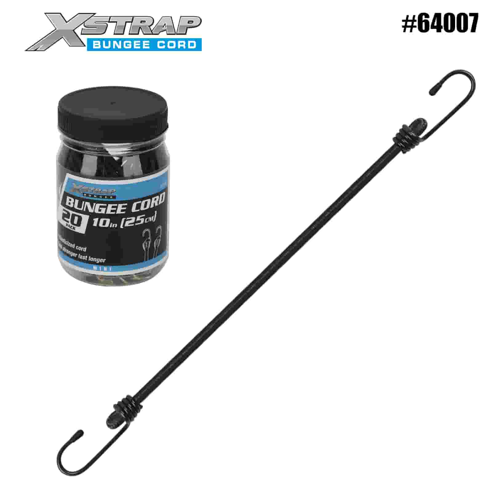 Xstrap 64007 20PK MINI Bungee Cordes 4mm x 10